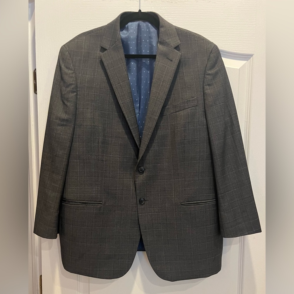 Joseph Abboud Joe Joseph Abboud Gray Check Blazer… - image 1
